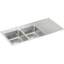 Elkay Lustrous Satin 48 x 22 in. Stainless Steel Double Bowl Drop-in Kitchen Sink in Lustrous Satin 