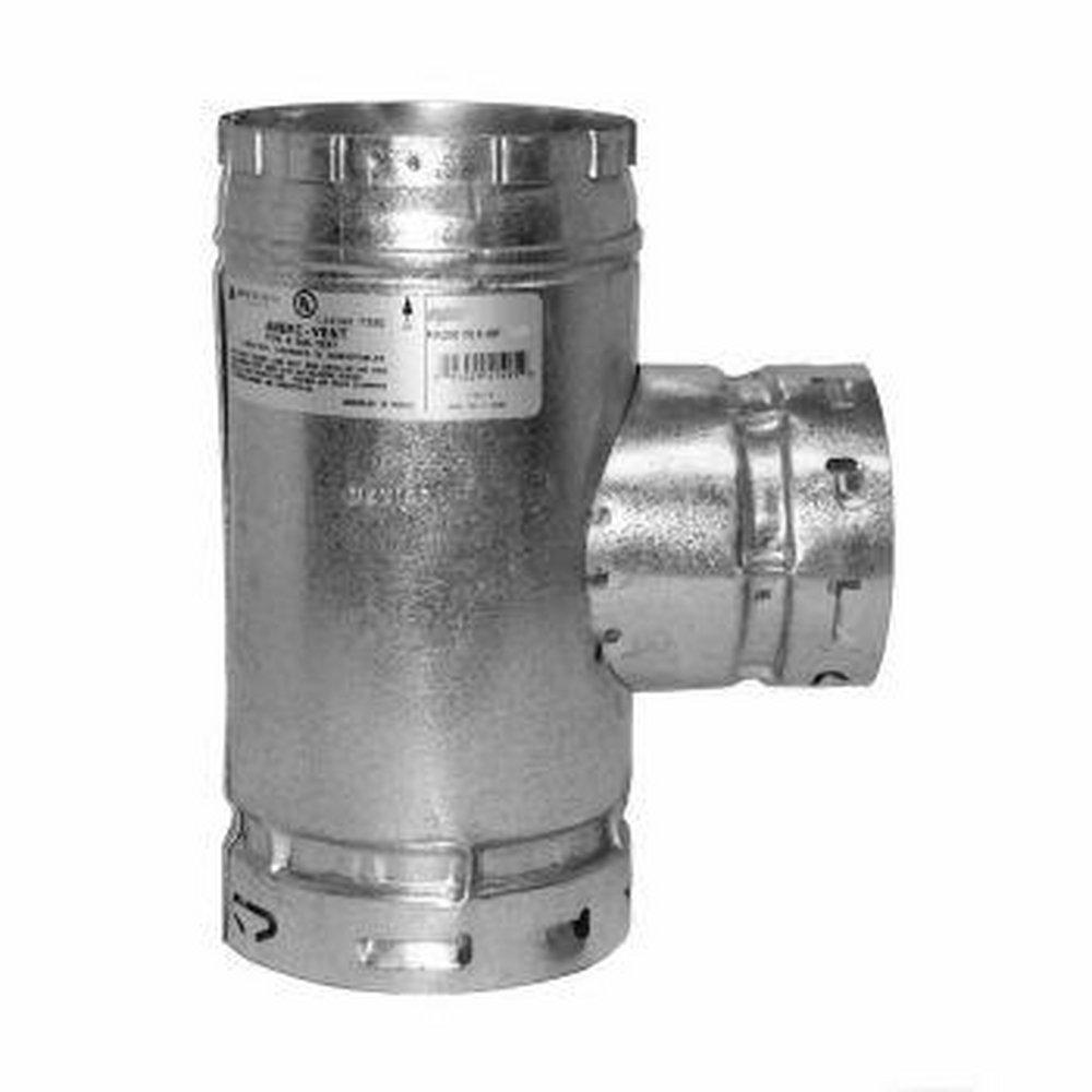 American Metal Products Gas Vent Tee 4 in. Aluminum 