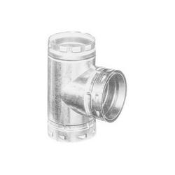 Gas Vent Tee 5 in. Aluminum and Galvanized Steel