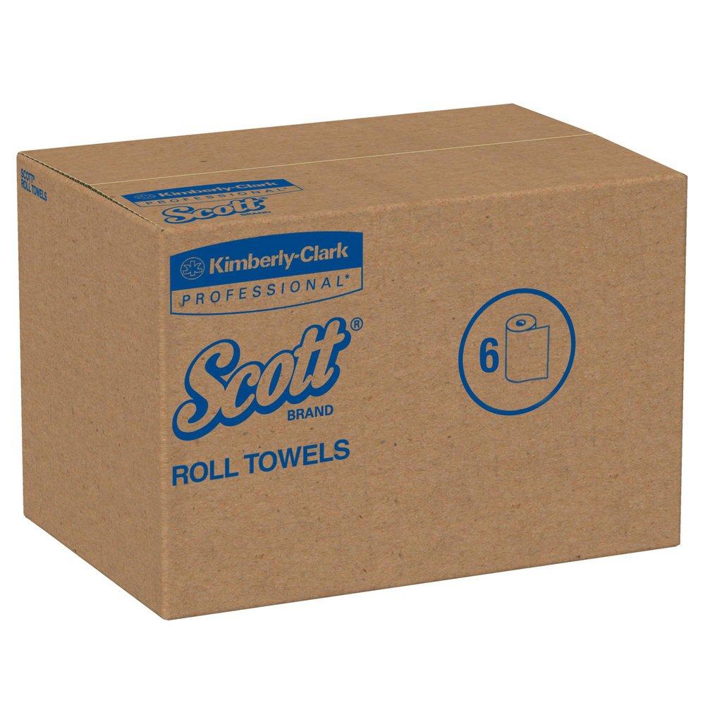 Scott&reg; Brown 8 in. Hard Roll Towel Brown (Case of 12) 