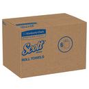 Scott&reg; Brown 8 in. Hard Roll Towel Brown (Case of 12) 