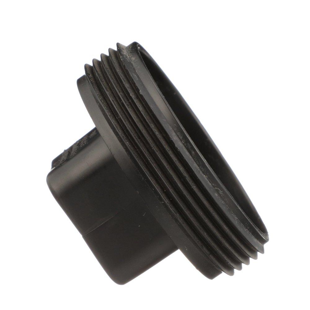 Black ABS DWV Cleanout Plug 