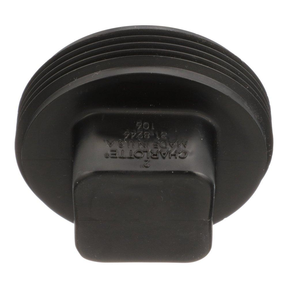 Black ABS DWV Cleanout Plug 