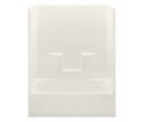 60 in. x 33-1/4 in. Tub & Shower Unit in Biscuit with Left Drain
