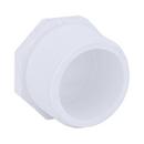 White PVC Schedule 40 MPT Plug 