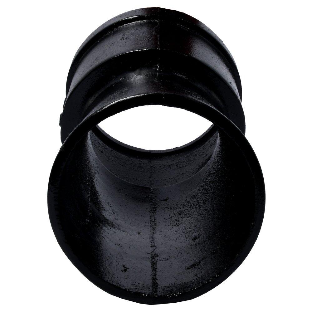Black Hub x Spigot Service Cast Iron 1/16 Degree Bend 