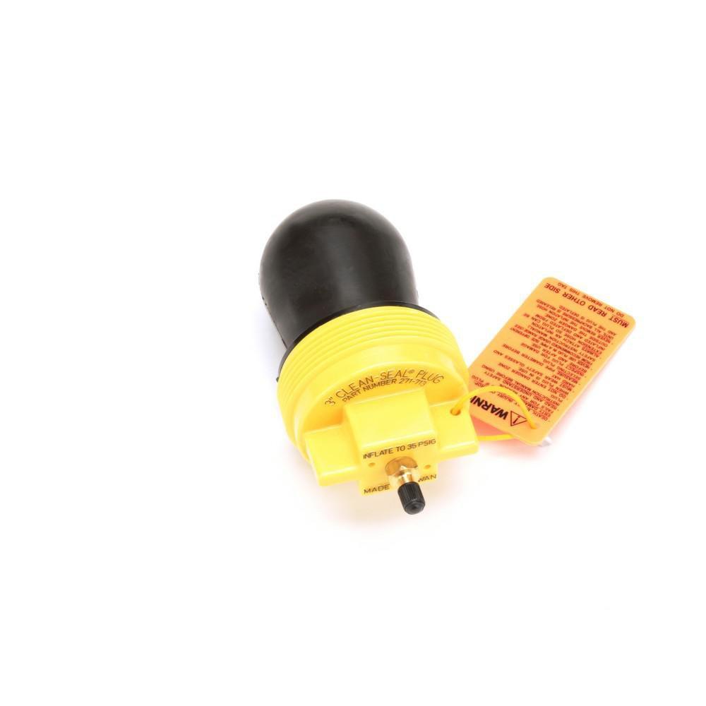 Cherne Black 1-1/2 in. DWV Systems, Sewer Test Plug 