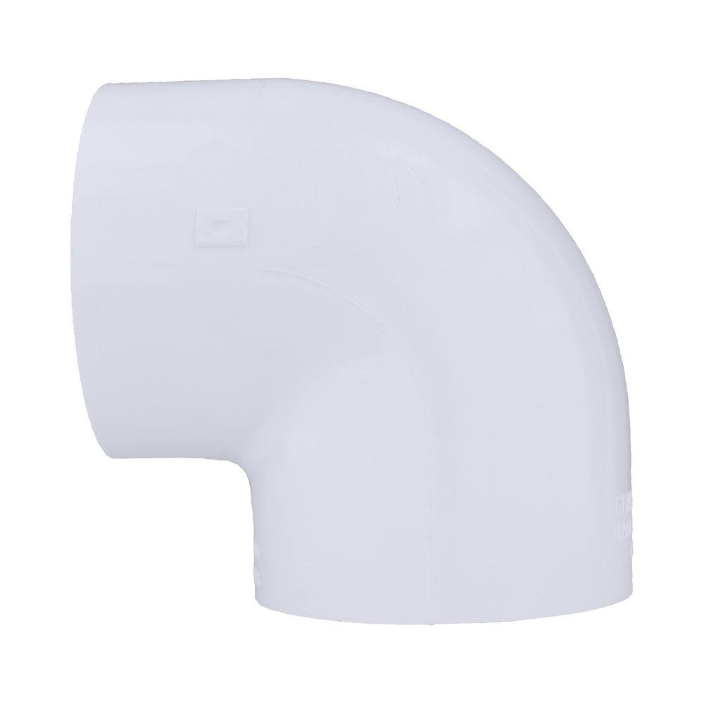 White PVC Schedule 40 90&deg; Elbow 
