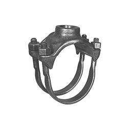 6 x 2 in. Brass Double Strap Saddle