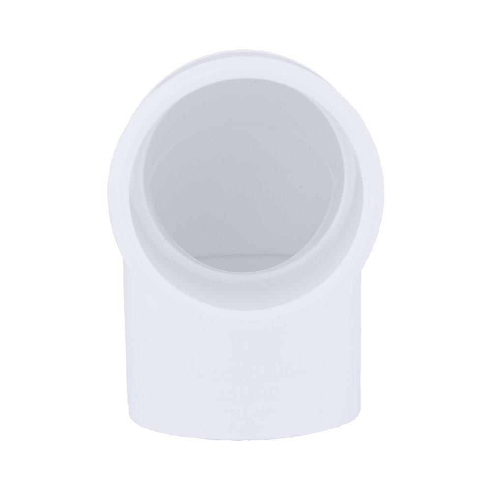 White PVC Schedule 40 90&deg; Elbow 