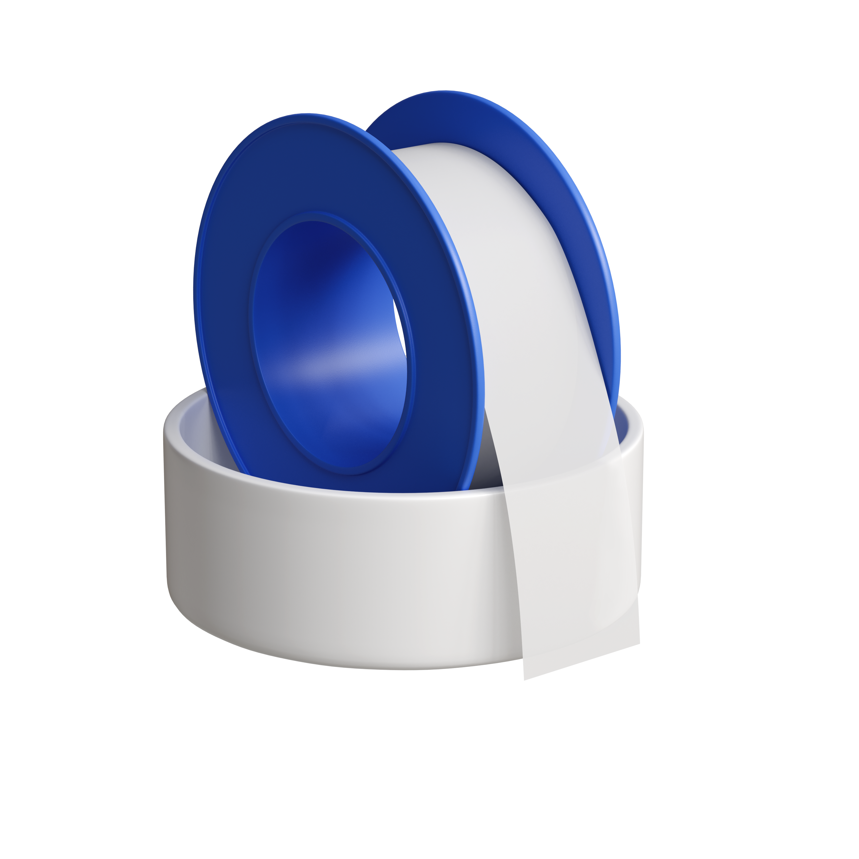 PROSELECT&reg; White 520 in. Plastic PTFE Tape in Bright White 