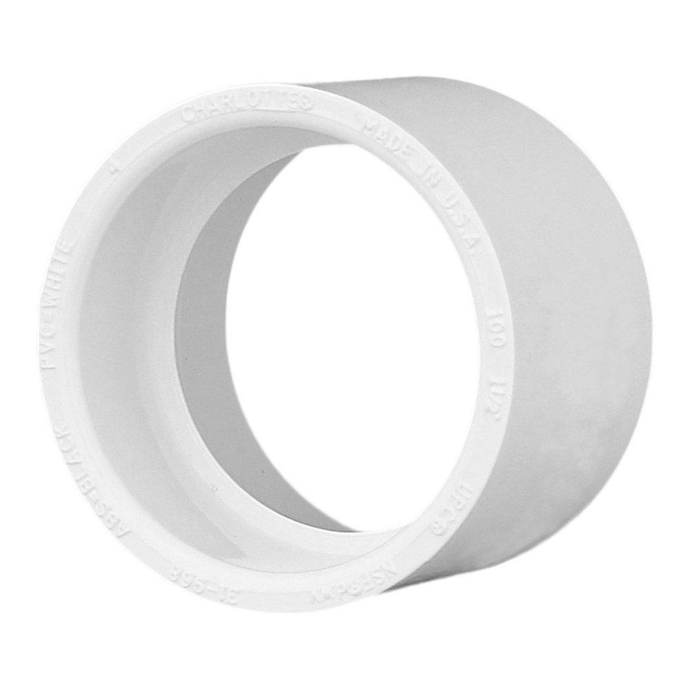 White PVC DWV Coupling 