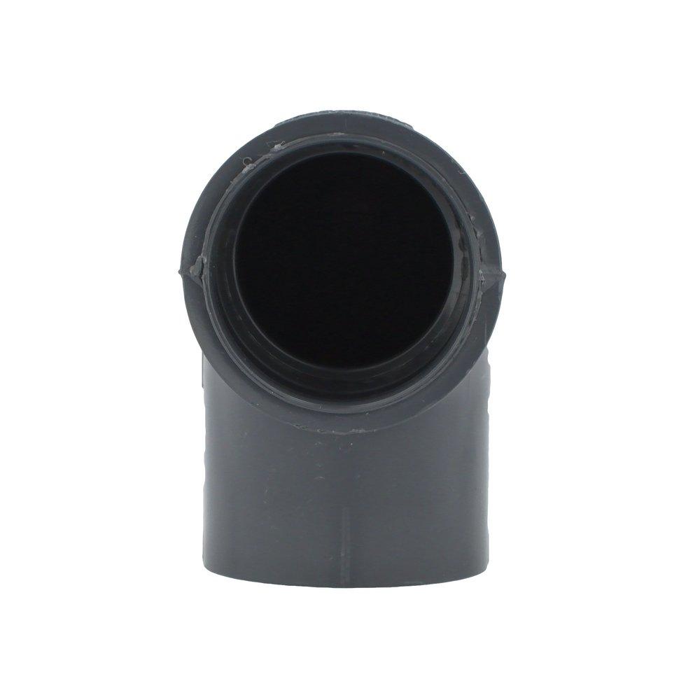 Dark Grey PVC Schedule 80 90&deg; Elbow 