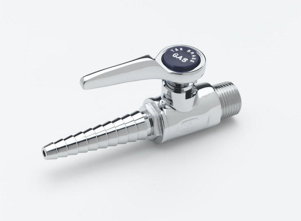 T&S Brass Chrome Plated Ground Key Hose Cock 