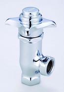 Central Brass Polished Chrome Four Arm Handle Angle Supply Stop Valve in Polished Chrome 