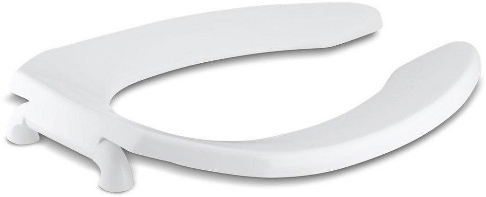 KOHLER White Elongated Open Front Toilet Seat 