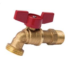 1/2 in. Forged Brass MPT x Hose Thread Hose Bibb