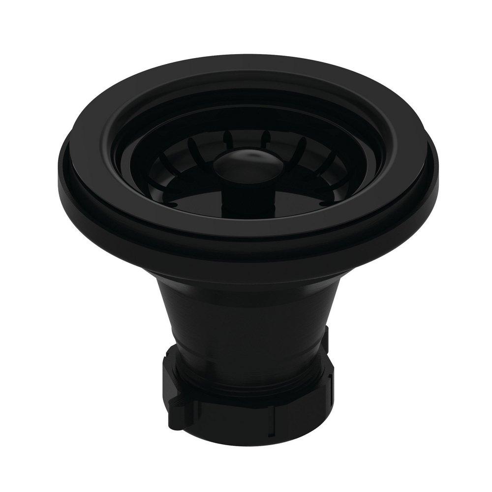 Brasstech Black Basket Strainer with Strainer and Nuts 