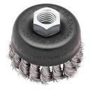 Milwaukee&reg; Silver 2-3/4 Stainless Steel KNT WIRE CUP Brush 