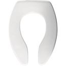 Bemis White Elongated Open Front Toilet Seat 