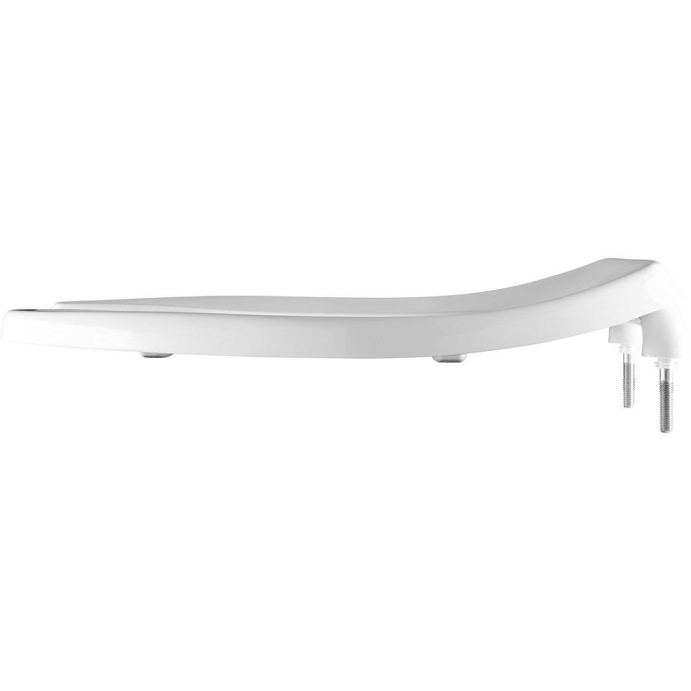 Bemis White Elongated Open Front Toilet Seat 