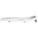 Bemis White Elongated Open Front Toilet Seat 