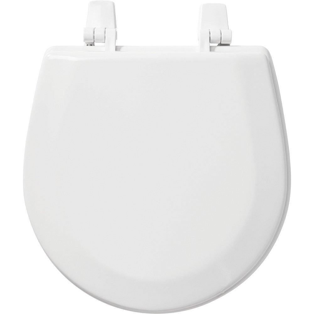 Bemis White Round Closed Front with Cover 