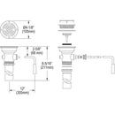 Elkay Polished Stainless Steel 3-1/2 in. Rot Drain with Lever Handle 
