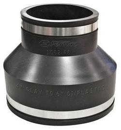 4 x 6 in. Clamp Reducing Plastic Coupling with Stainless Steel Band