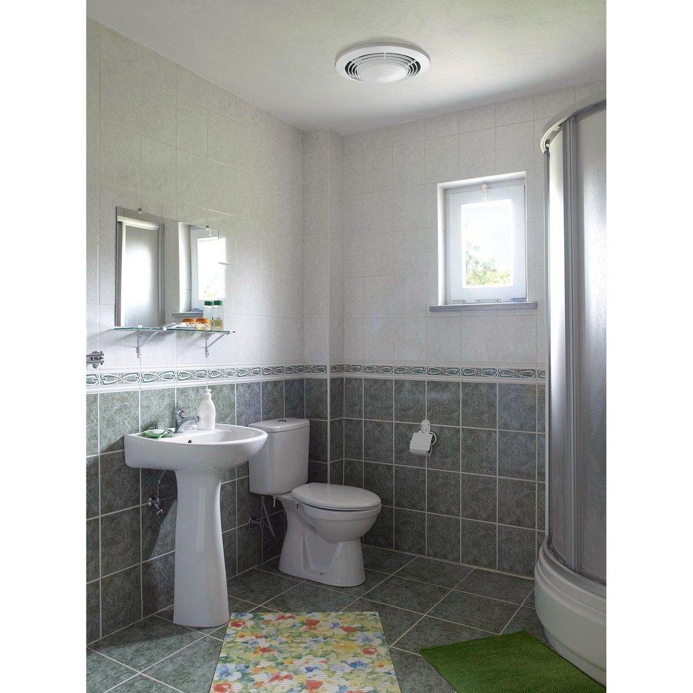 Broan White Bathroom Exhaust Fan in White 