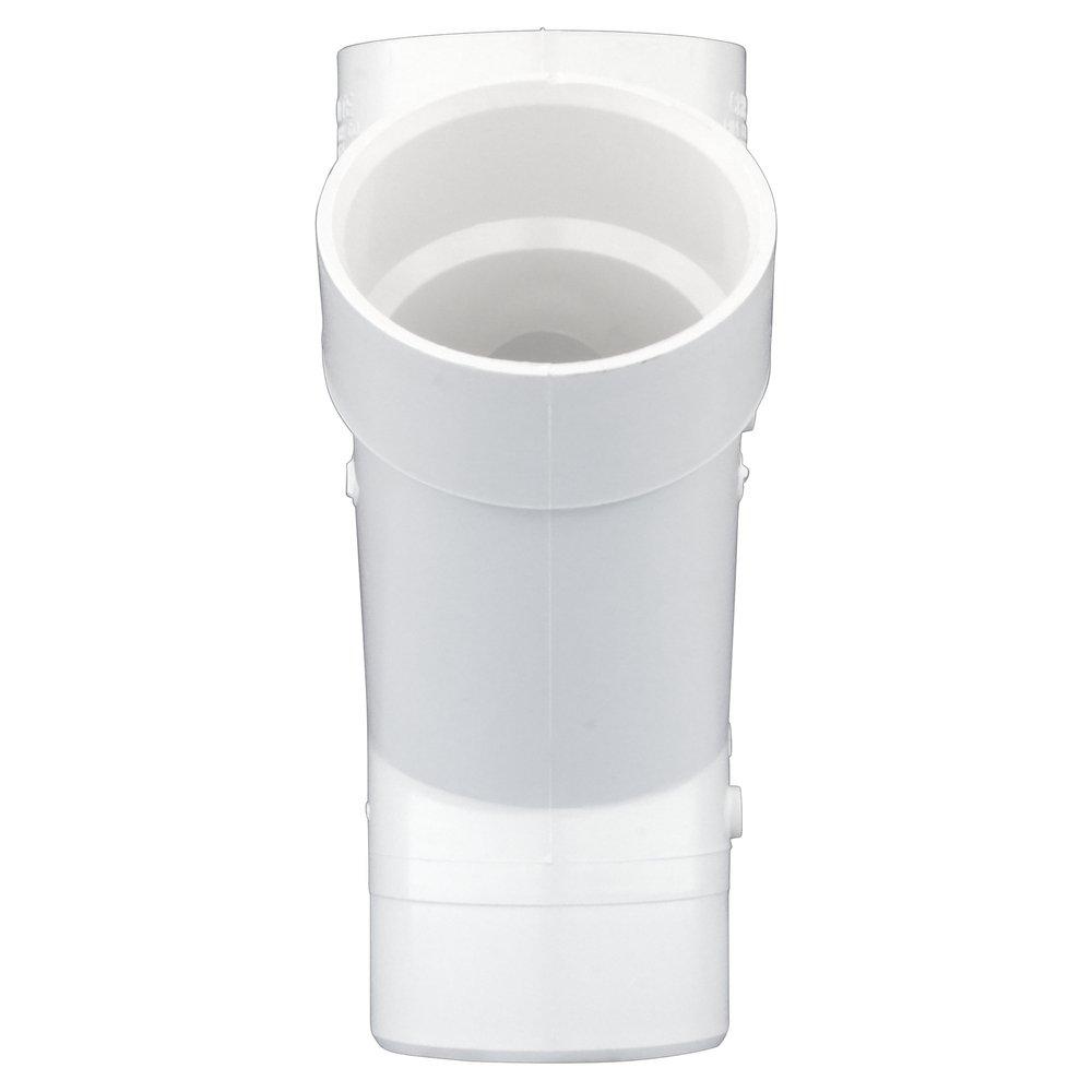 White PVC DWV Street Wye 