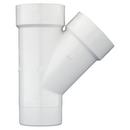 White PVC DWV Street Wye 
