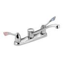 Moen Chrome Plated Two Handle Lever Deck Mount Service Faucet 