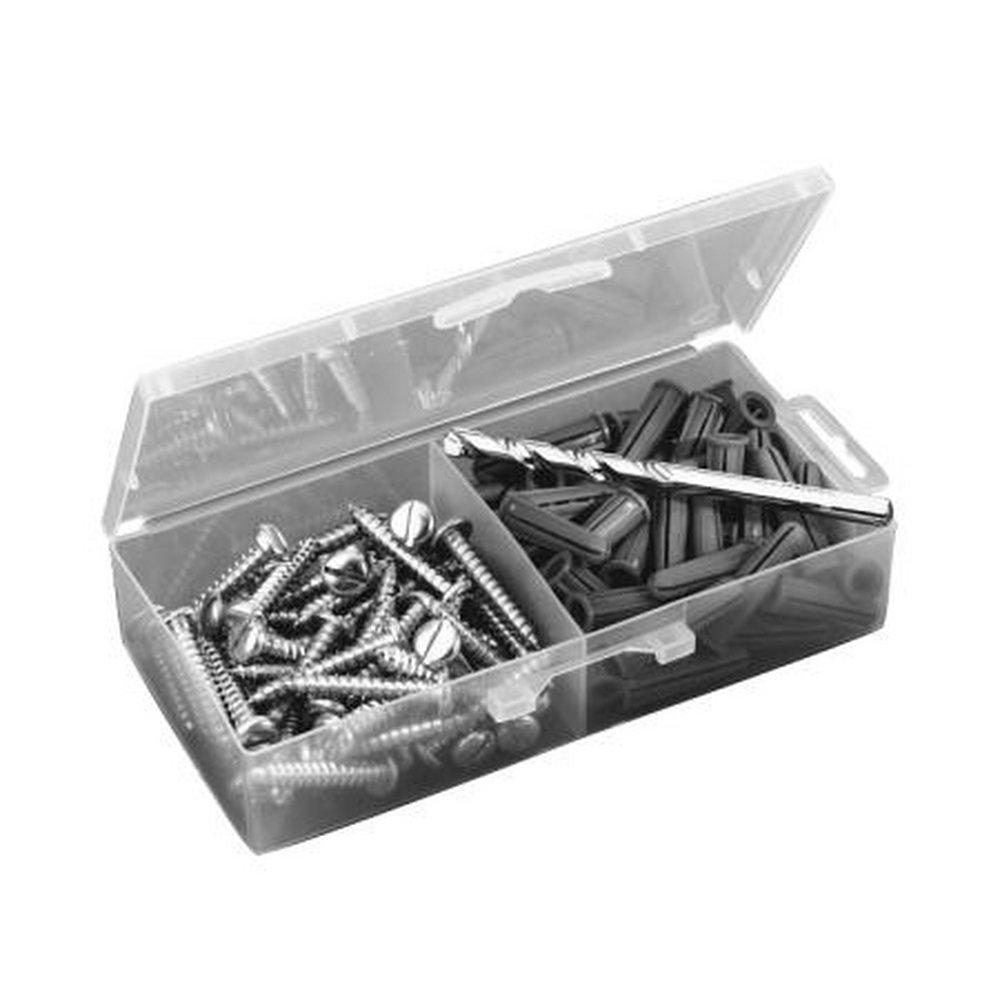 Malco Red Red 1/4 in. (Kit of 100) Plastic Anchor 