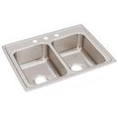 29 x 22 in. 3 Hole Stainless Steel Double Bowl Drop-in Kitchen Sink in Lustrous Satin