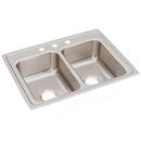 Elkay Lustrous Satin 29 x 22 in. Stainless Steel Double Bowl Drop-in Kitchen Sink in Lustrous Satin