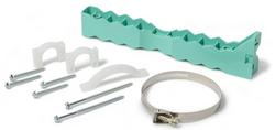 11 x 1-5/8 x 2-1/2 in. 190 lb. 300 Stainless Steel Band, ABS and Polyethylene Strap Bracket Kit
