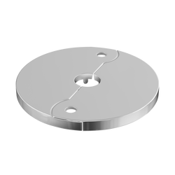 1/2 in. CTS Copper Floor/Ceiling Plate Escutcheon in Chrome