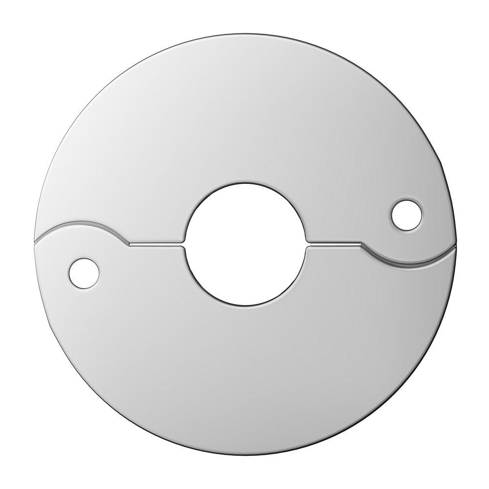 PROFLO&reg; Chrome CTS Copper Floor Ceiling Plate 