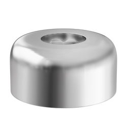 1-1/4 in. Steel IPS Box Escutcheon in Chrome