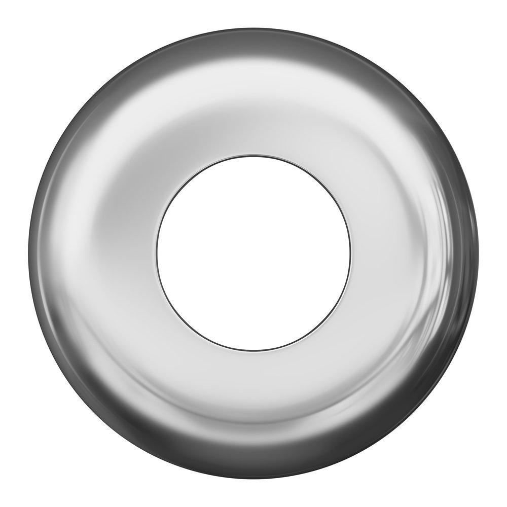 PROFLO&reg; Chrome 1-1/4 in. Metal Deep Box Escutcheon 