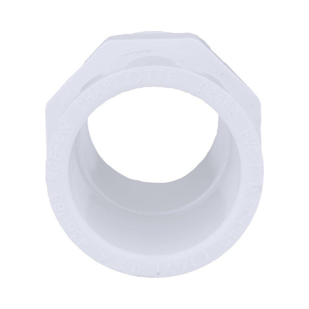 White PVC Schedule 40 Male Adapter 