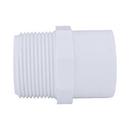White PVC Schedule 40 Male Adapter 