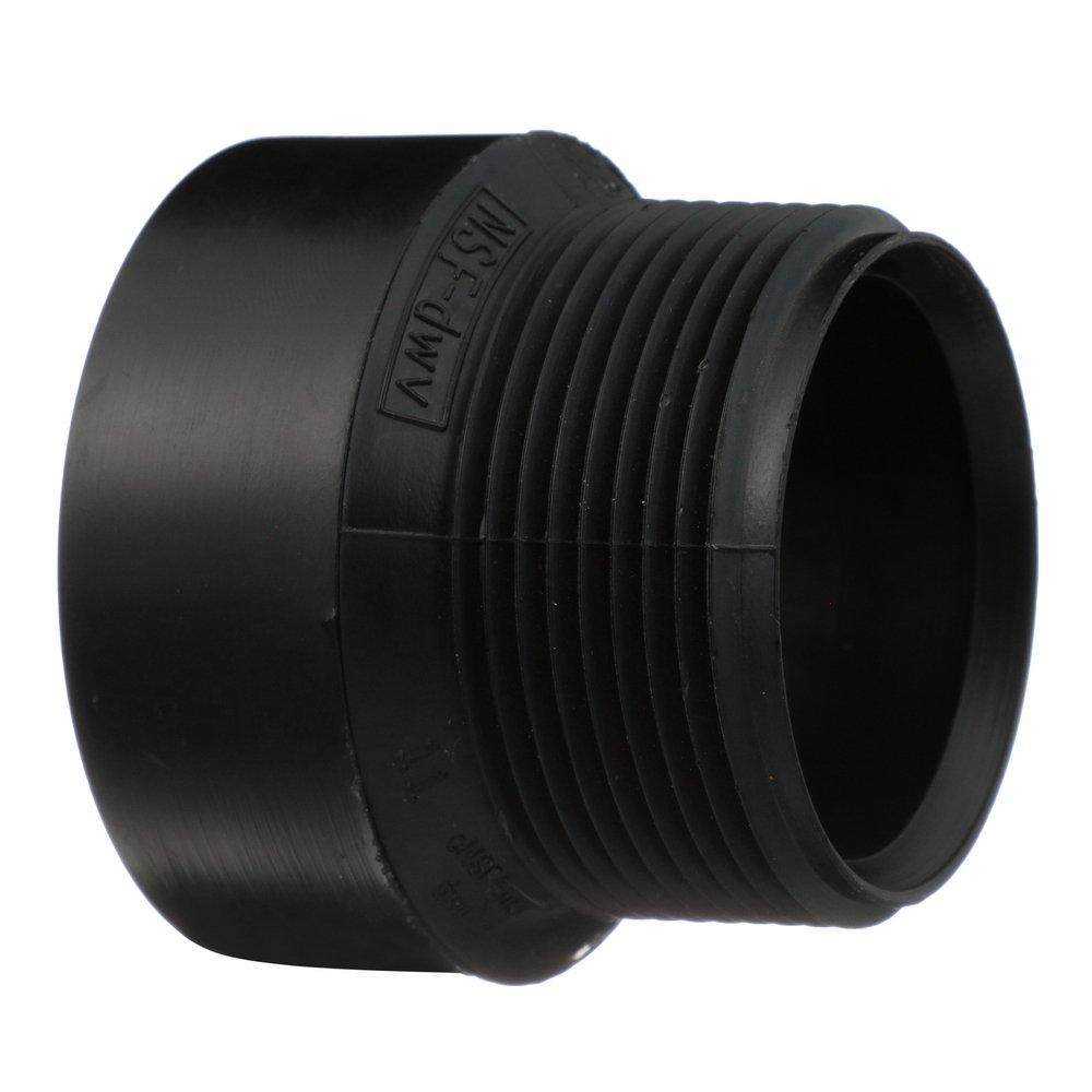 Black ABS DWV Slip Joint Female Trap Adapter 