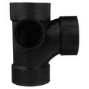 Black ABS DWV Sanitary Tee with Left Side Inlet 