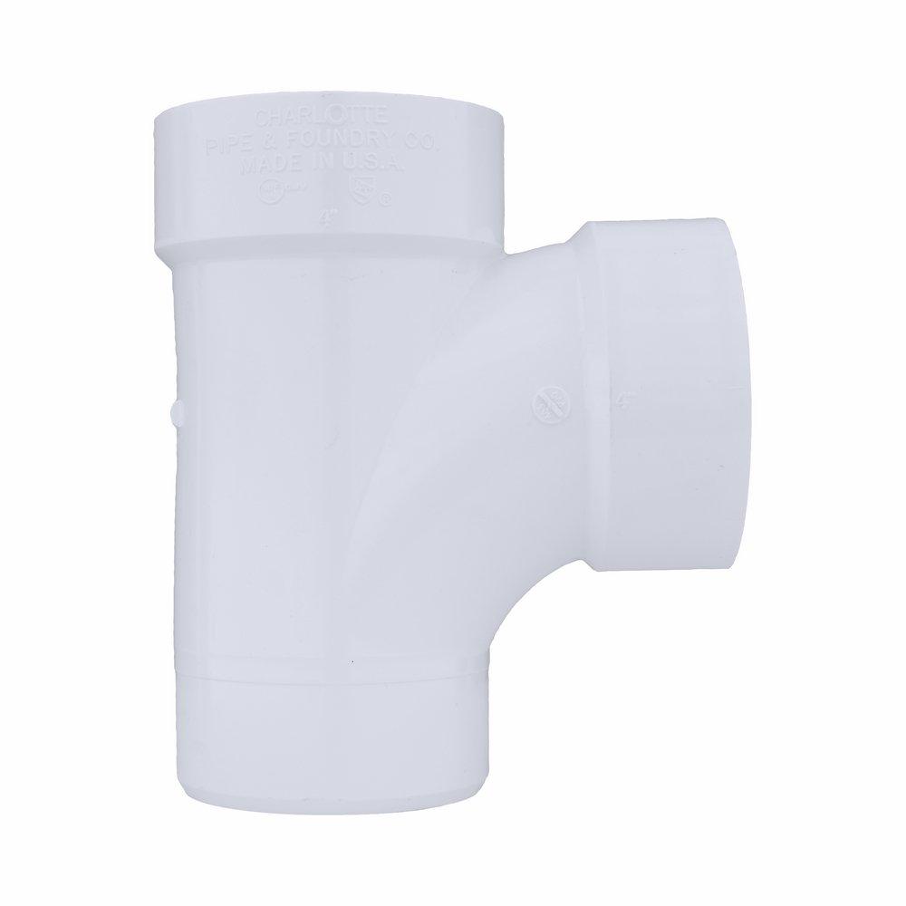 White PVC DWV Street Sanitary Tee 