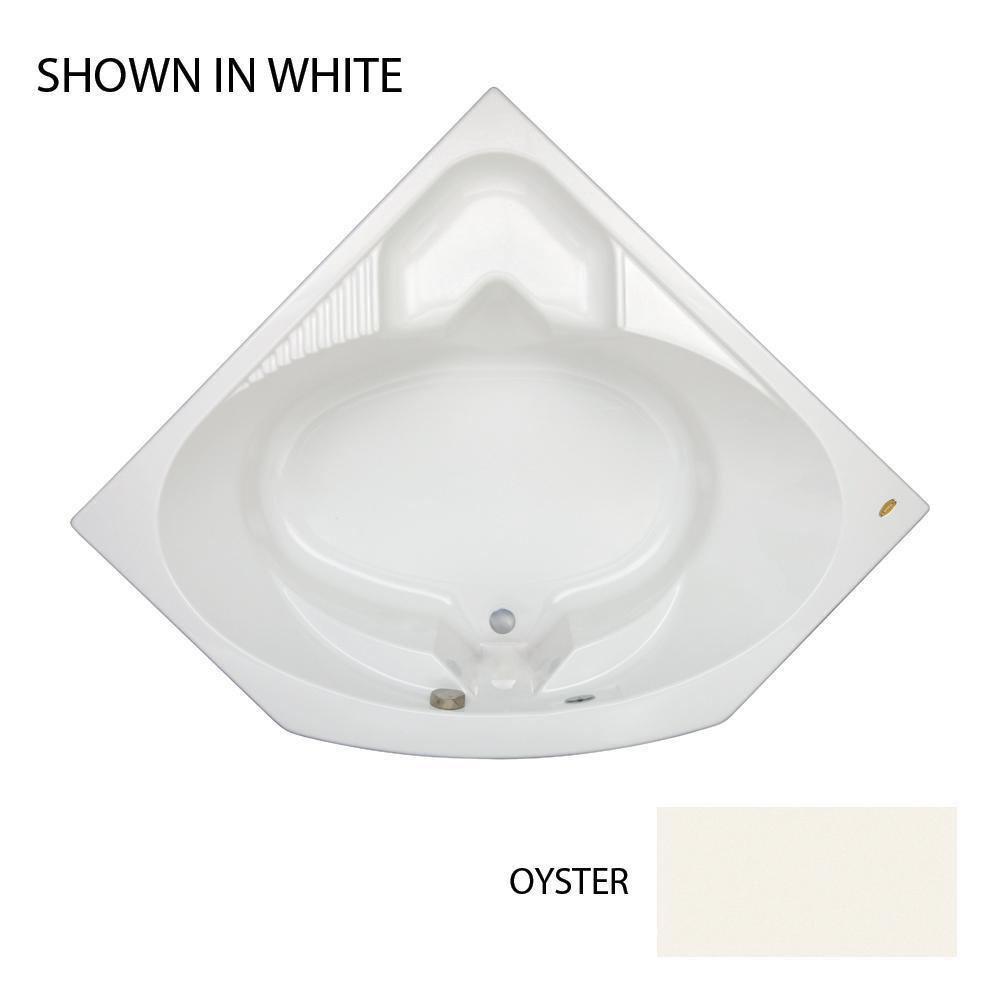 JACUZZI&reg; Oyster 55 x 55 in. Soaker Corner Bathtub 