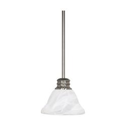 1 Light 60W 7 in. Mini Pendant Brushed Nickel