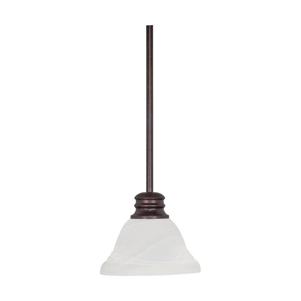 NUVO Old Bronze 1 Light 100W 7 in. Mini Pendant 