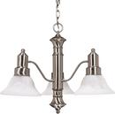 NUVO Brushed Nickel 3-Light 60W Medium E-26 Base Incandescent Chandelier 